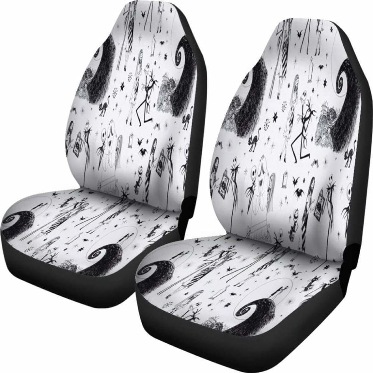 Jack Skellington Car Seat Covers The Nightmare Before Christmas Universal Fit 051012