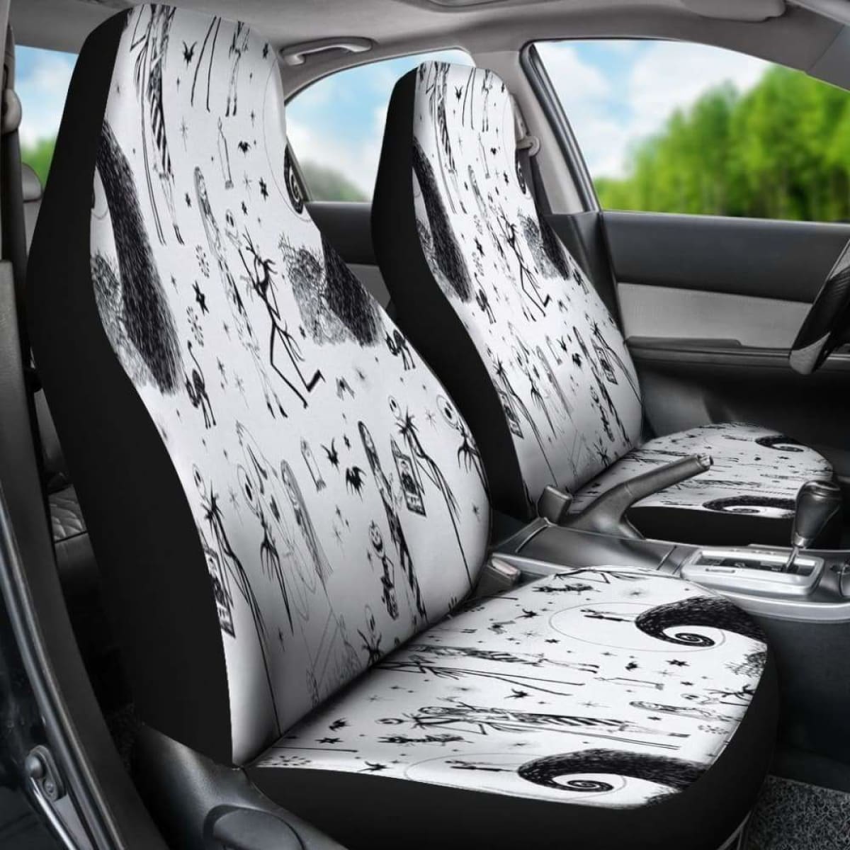 Jack Skellington Car Seat Covers The Nightmare Before Christmas Universal Fit 051012