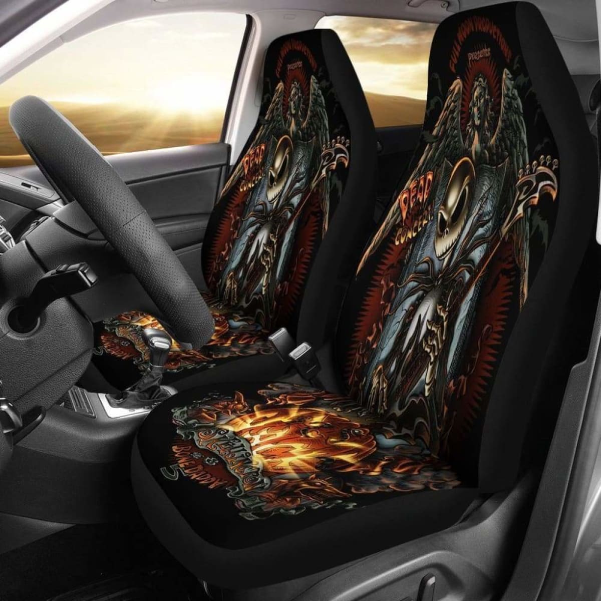 Jack Skellington Car Seat Covers 3 Universal Fit