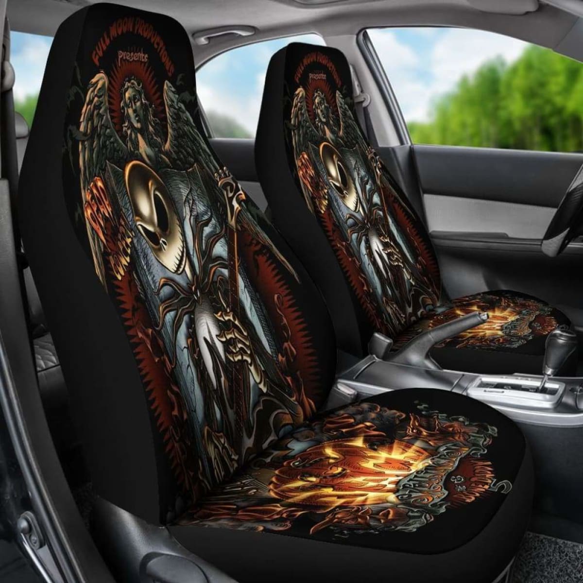 Jack Skellington Car Seat Covers 3 Universal Fit