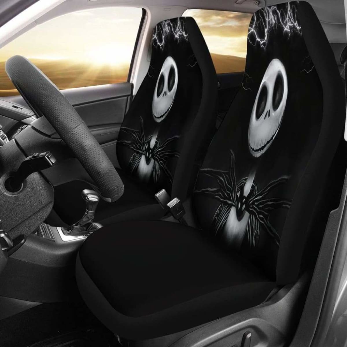 Jack Skellington Car Seat Covers 4 Universal Fit