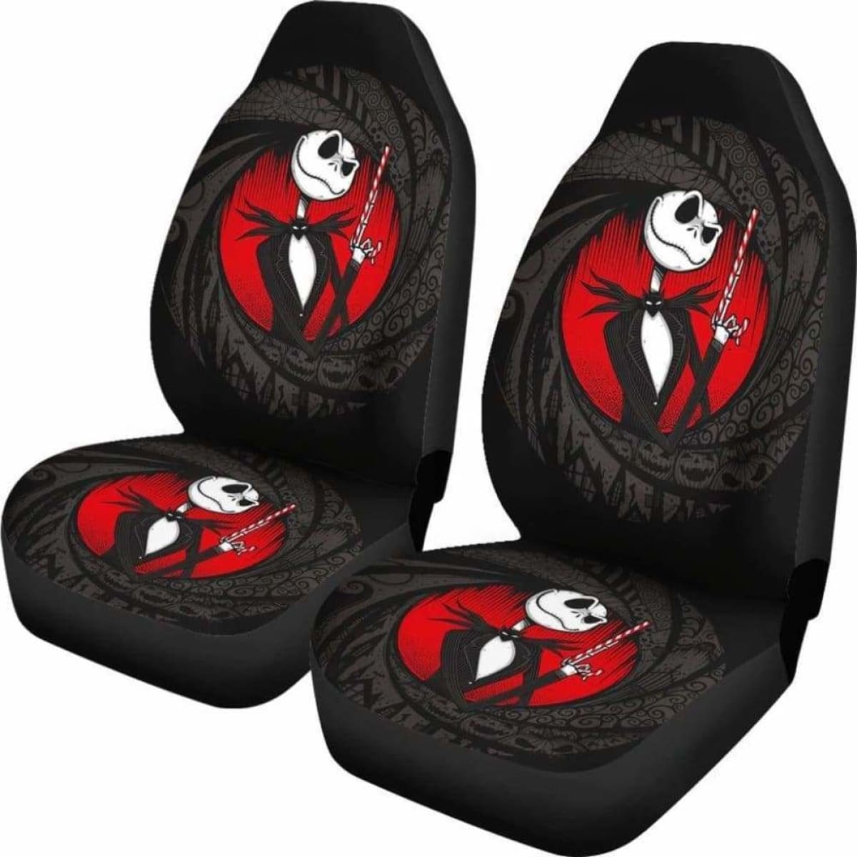 Jack Skellington Car Seat Covers 6 Universal Fit 051012