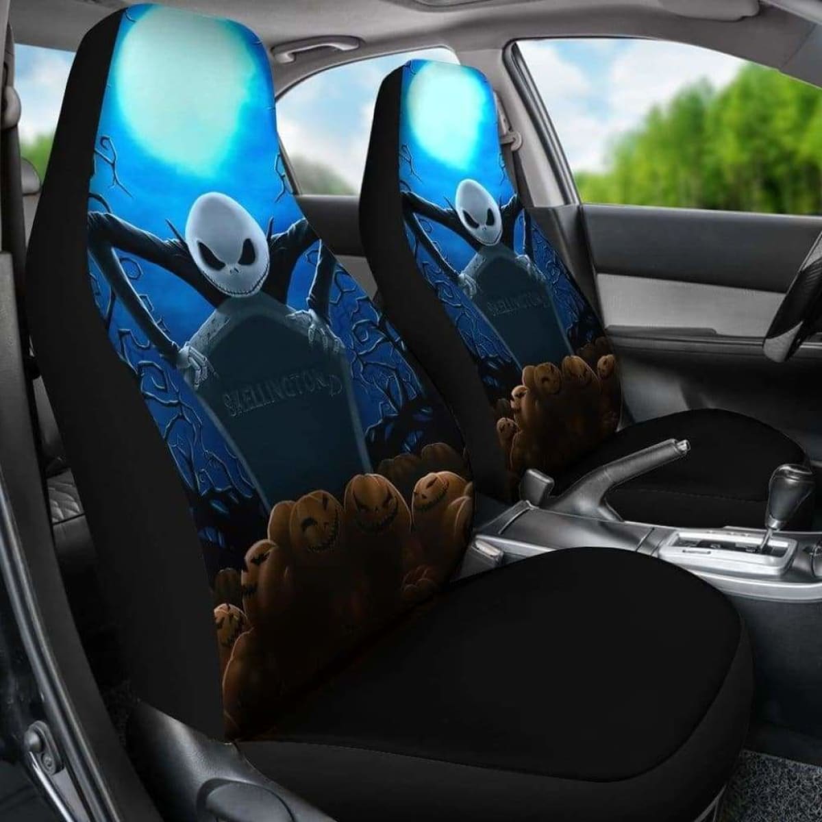 Jack Skellington Car Seat Covers 5 Universal Fit 051012