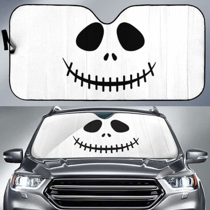 Jack Skellington Face Auto Sun Shades 918b Universal Fit