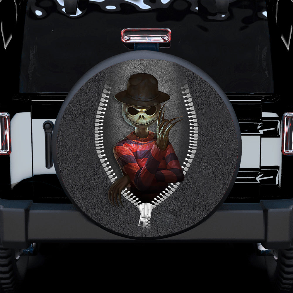 Jack Skellington Freddy Krueger Zipper Car Spare Tire Cover