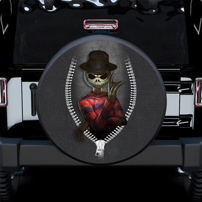 Jack Skellington Freddy Krueger Zipper Car Spare Tire Cover