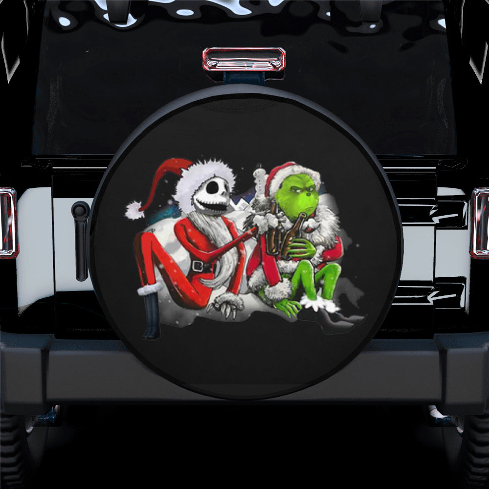 Jack Skellington Grinch Christmas Car Spare Tire Cover