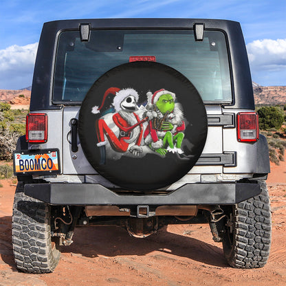 Jack Skellington Grinch Christmas Car Spare Tire Cover