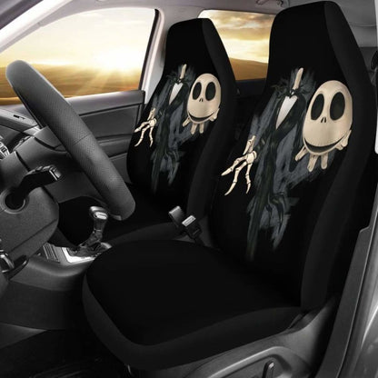 Jack Skellington Head Car Seat Covers 1 Universal Fit
