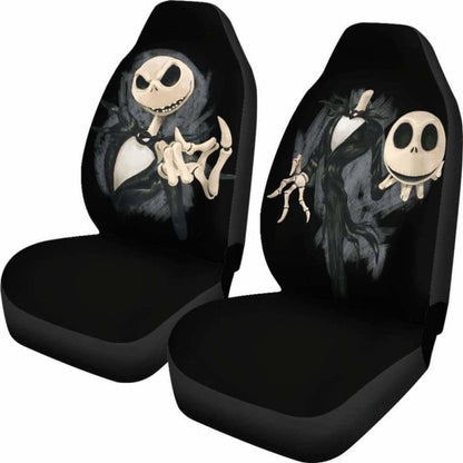 Jack Skellington Head Car Seat Covers Universal Fit 051012