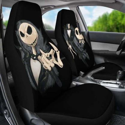 Jack Skellington Head Car Seat Covers Universal Fit 051012