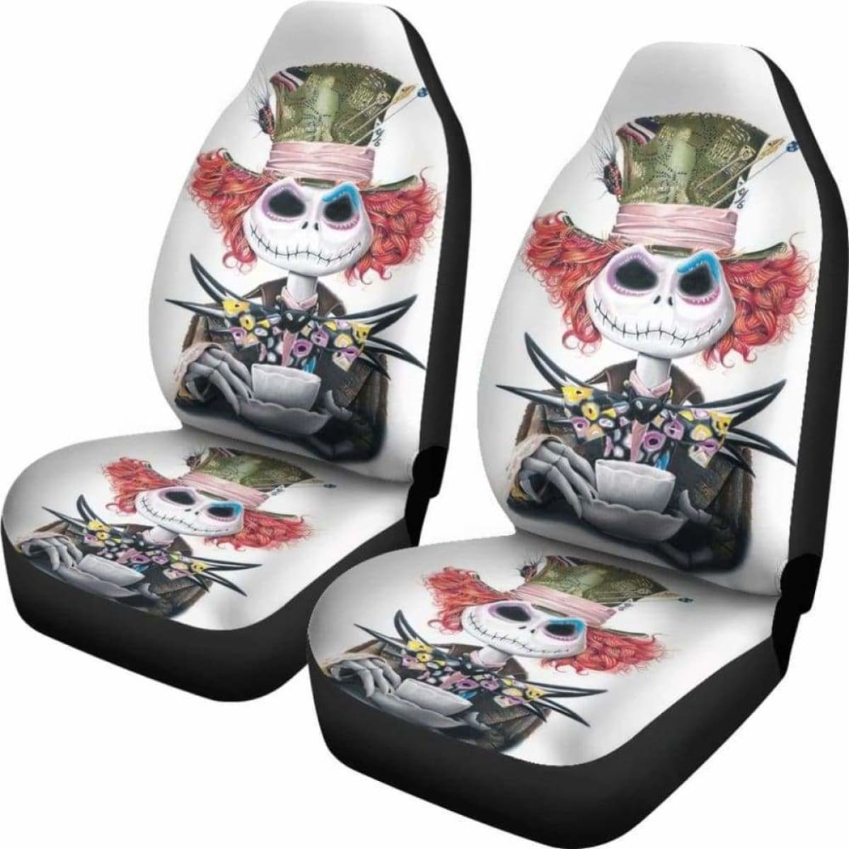 Jack Skellington Mad Hatter Car Seat Covers Universal Fit 051012