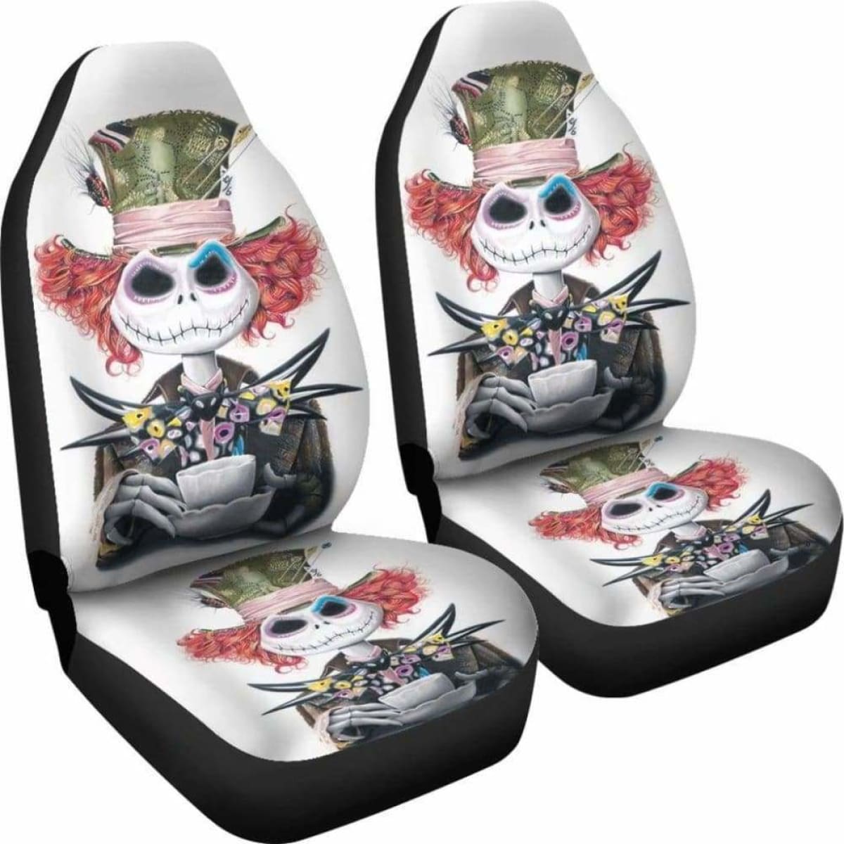 Jack Skellington Mad Hatter Car Seat Covers Universal Fit 051012