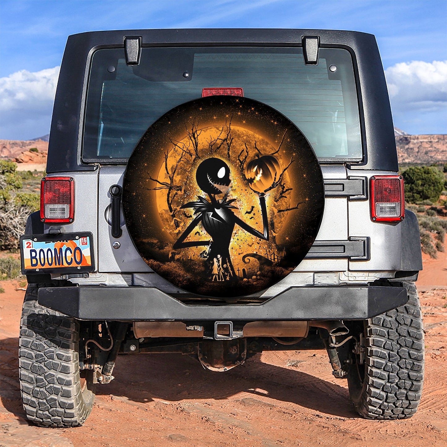 Jack Skellington Nightmare Before Christmas Moonlight Spare Tire Cover