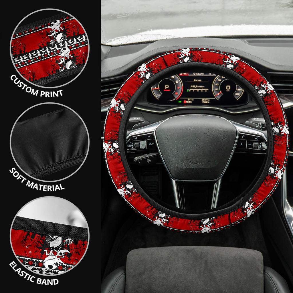 Jack Skellington Nightmare Before Christmas Premium Custom Car Steering Wheel Cover