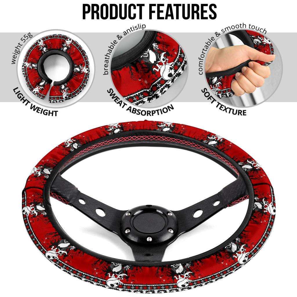 Jack Skellington Nightmare Before Christmas Premium Custom Car Steering Wheel Cover