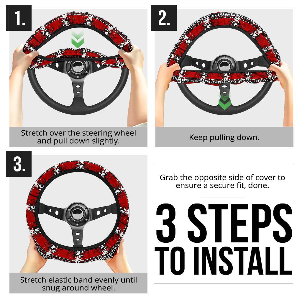 Jack Skellington Nightmare Before Christmas Premium Custom Car Steering Wheel Cover