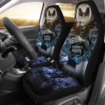 Jack Skellington Nightmare 1978 Car Seat Covers Lt02 Universal Fit 225721