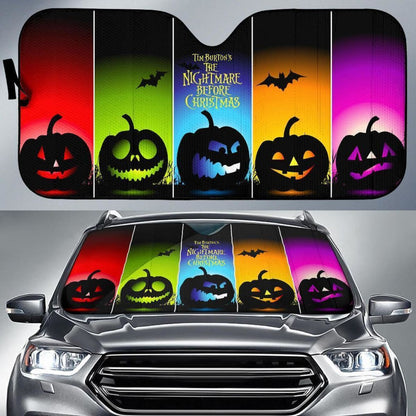 Jack Skellington Pumpkin King Auto Sun Shade Nh07 Universal Fit 111204