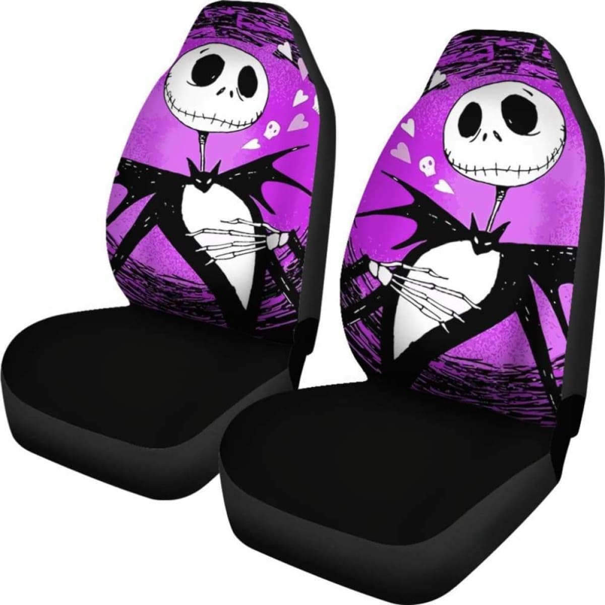 Jack Skellington Purple - Car Seat Covers (Set of 2) Universal Fit
