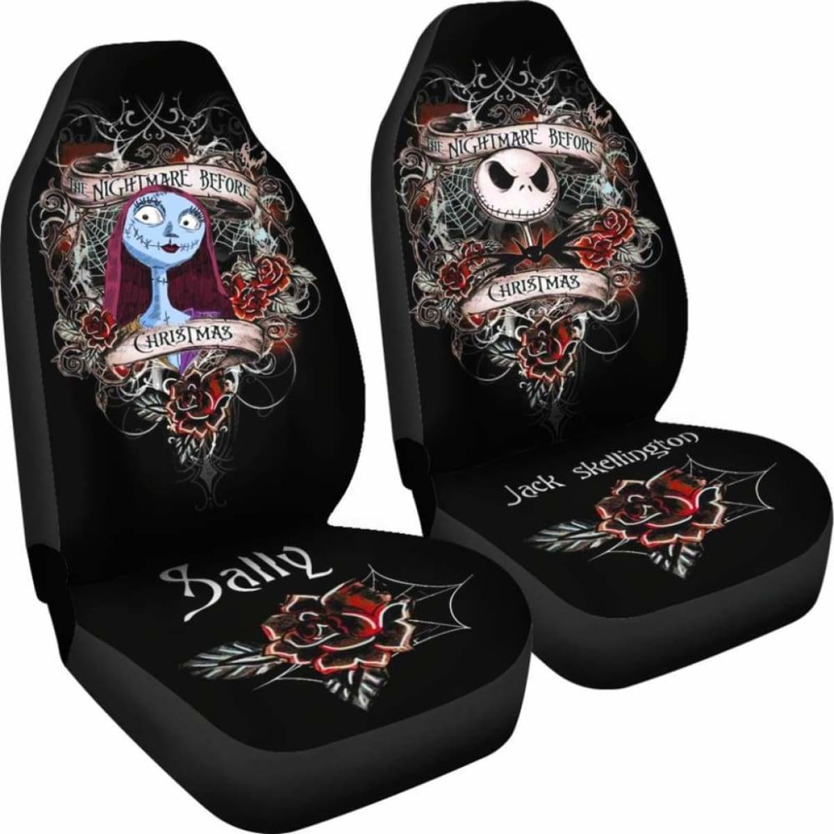 Jack Skellington & Sally Car Seat Cover 58 Universal Fit 053012