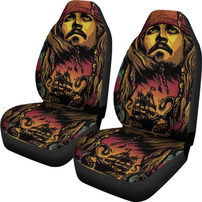 Jack Sparrow Art Car Seat Covers Pirates Of The Caribbean H042220 Universal Fit 084218