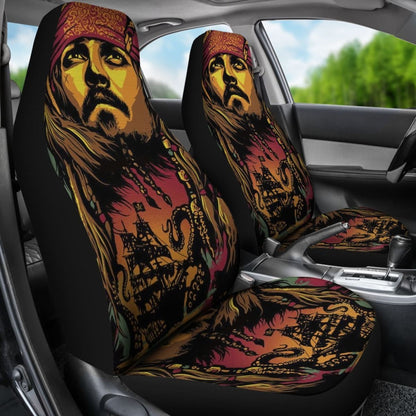 Jack Sparrow Art Car Seat Covers Pirates Of The Caribbean H042220 Universal Fit 084218