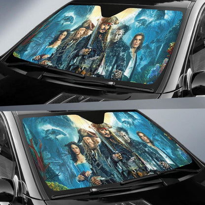 Jack Sparrow Art Car Sun Shade Movie Fan Gift T041820 Universal Fit 084218