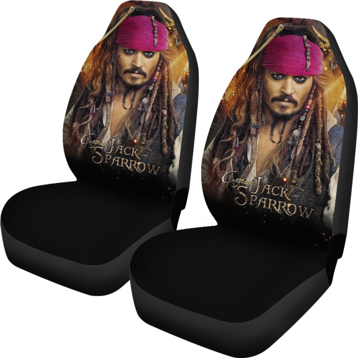 Jack Sparrow Car Seat Covers Pirates Of The Caribbean H042220 Universal Fit 084218