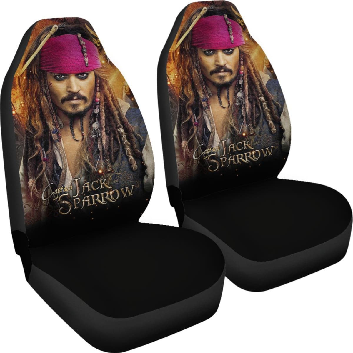 Jack Sparrow Car Seat Covers Pirates Of The Caribbean H042220 Universal Fit 084218