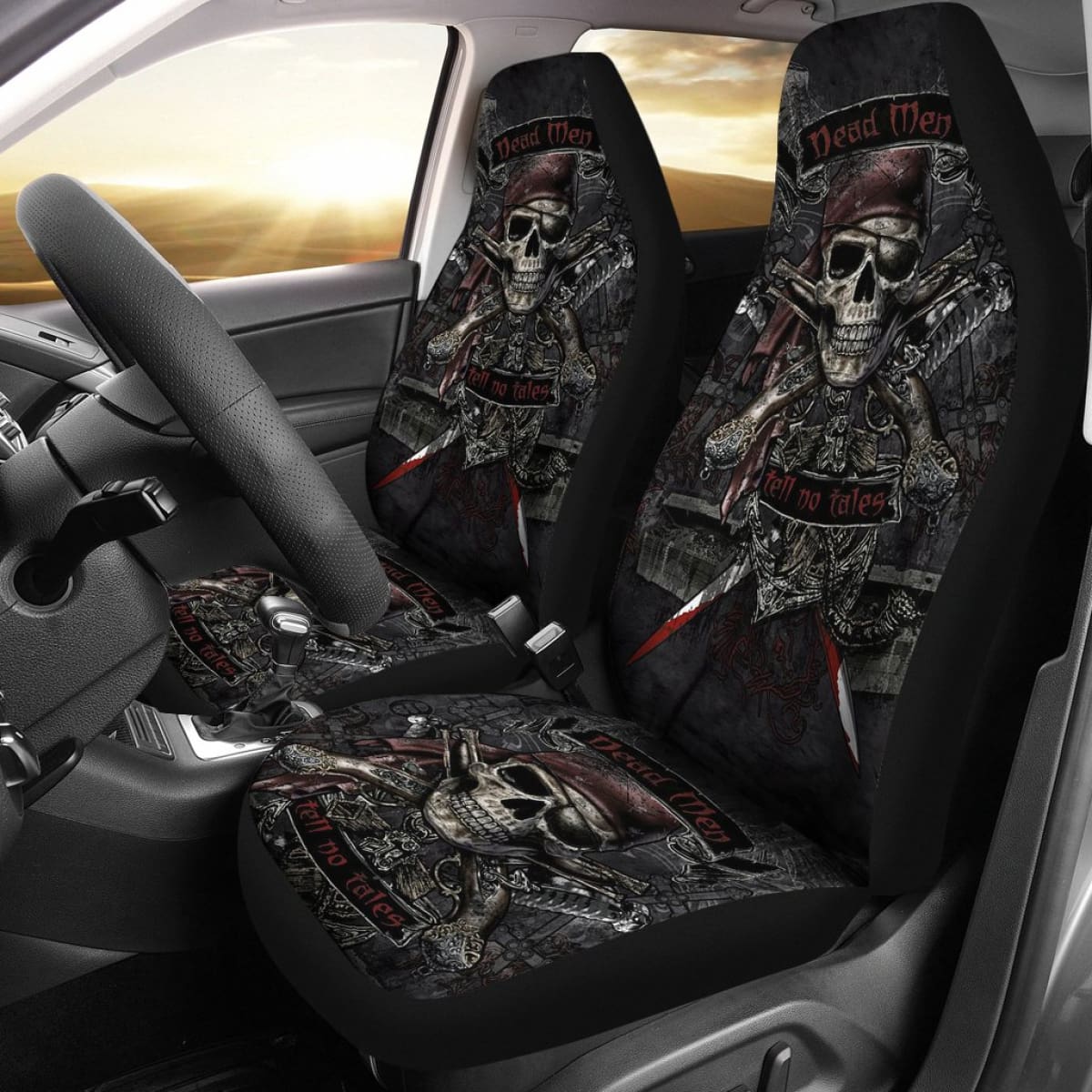 Jack Sparrow Dead Men tell no tales Car Seat Covers H042220 Universal Fit 084218
