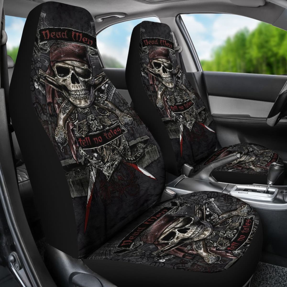 Jack Sparrow Dead Men tell no tales Car Seat Covers H042220 Universal Fit 084218