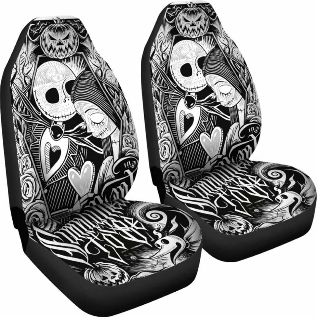 Jack and Sally Car Seat Covers Universal Fit