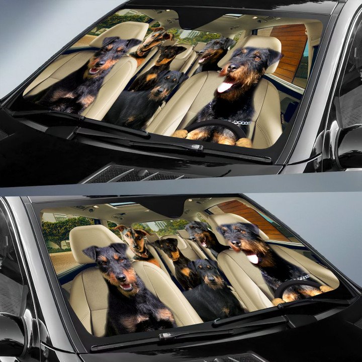 Jagdterrier Car All Over Printed 3D Sun Shade