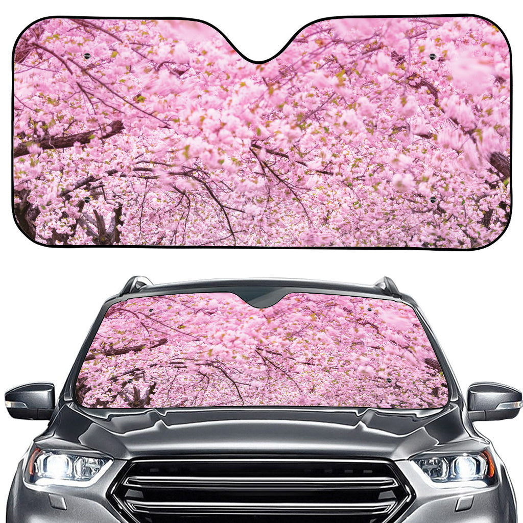 Japanese Cherry Blossom Tree Print Car Windshield Sun Shade