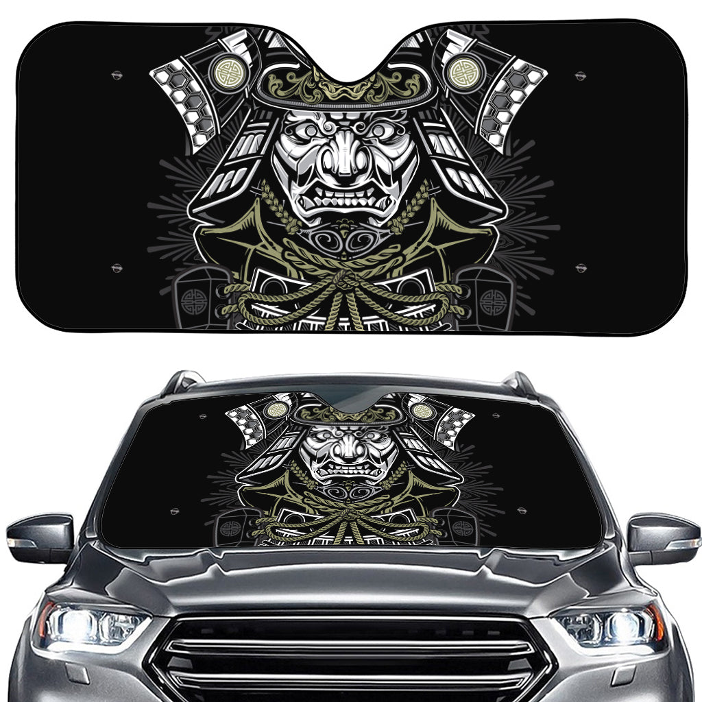 Japanese Samurai Warrior Print Car Windshield Sun Shade