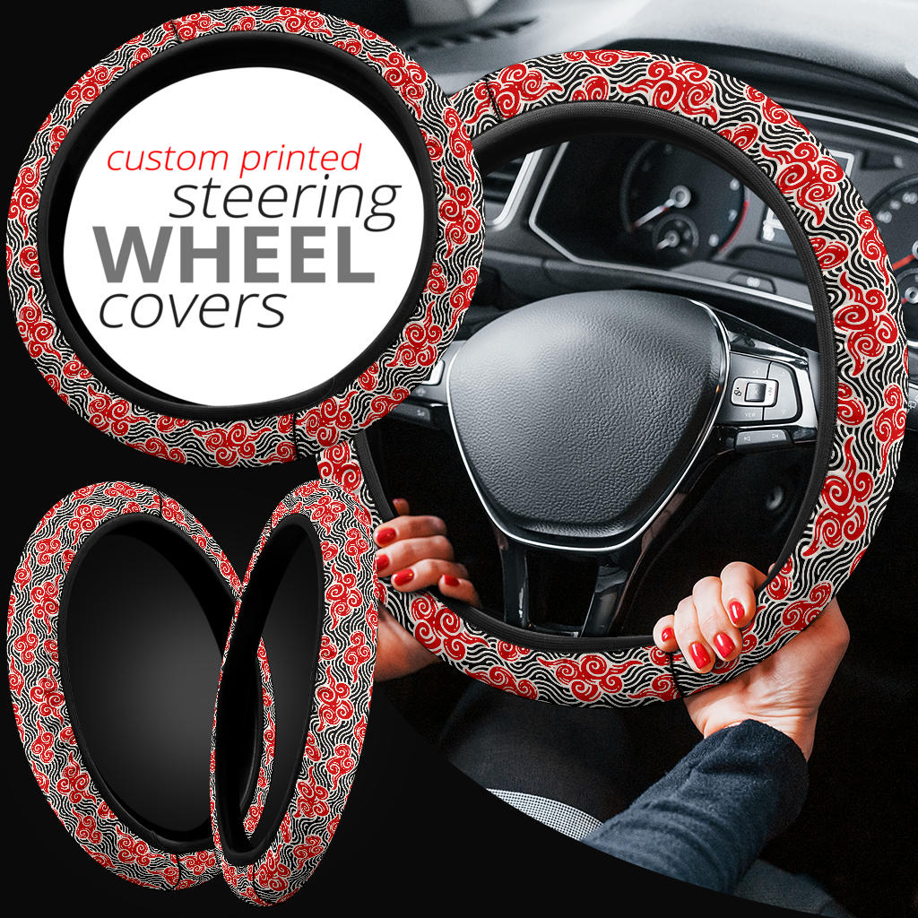 Japanese Style Cloud Premium Car Steering Wheel Cover