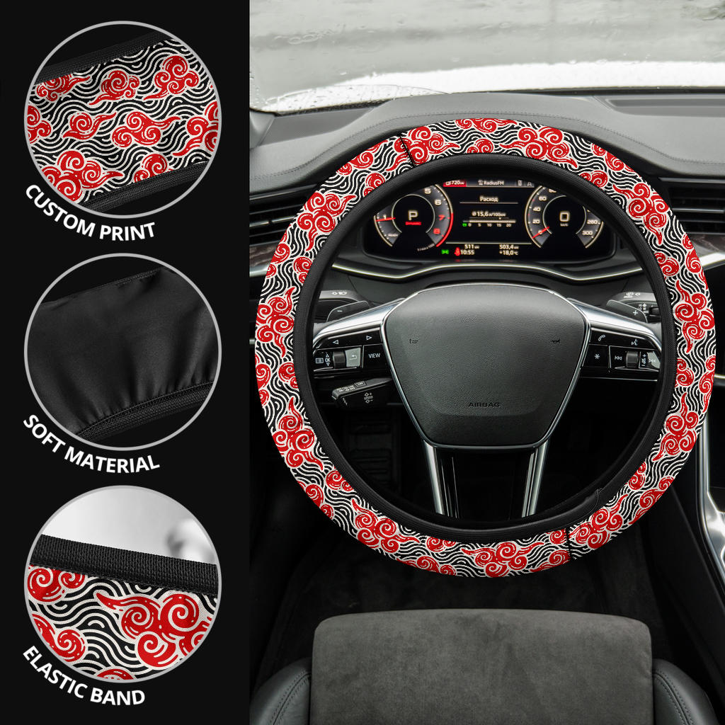 Japanese Style Cloud Premium Car Steering Wheel Cover