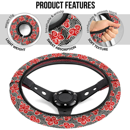 Japanese Style Cloud Premium Car Steering Wheel Cover