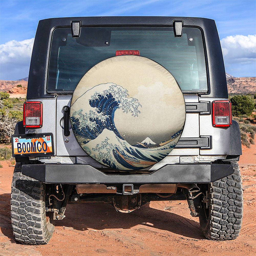 Japenese Tsunami Car Spare Tire Cover