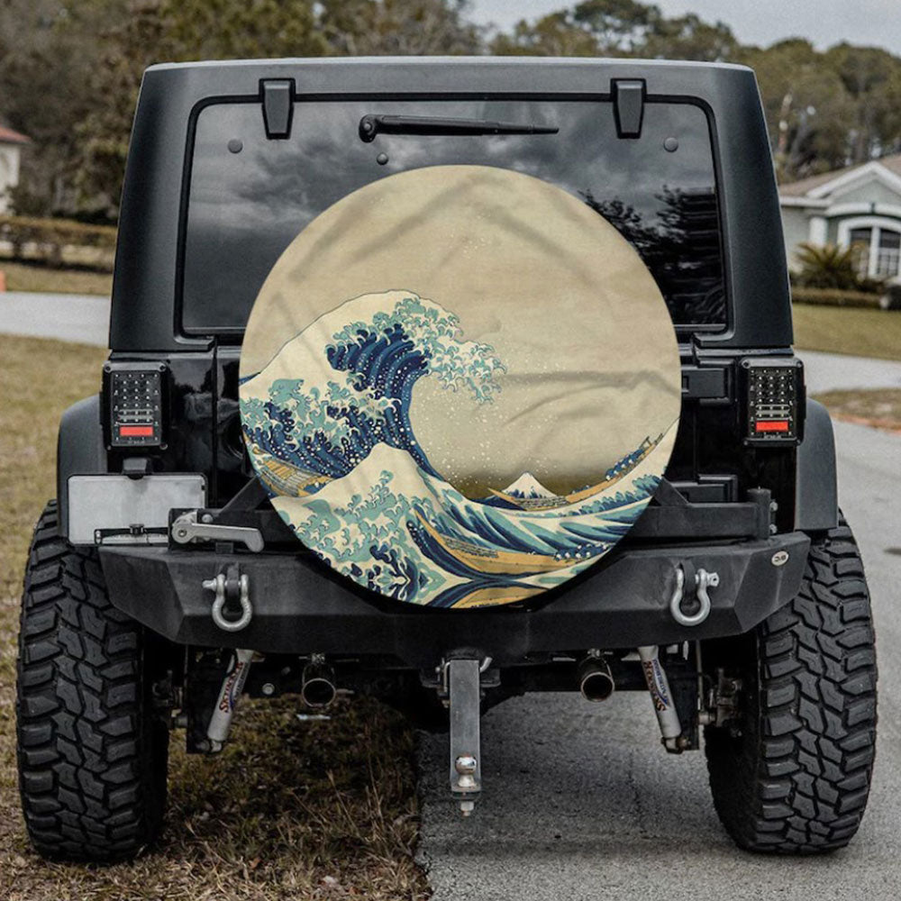 Japenese Tsunami Car Spare Tire Cover