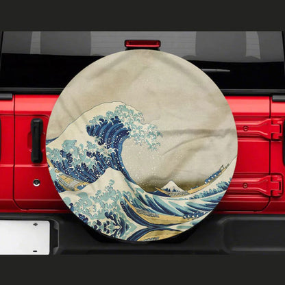 Japenese Tsunami Car Spare Tire Cover