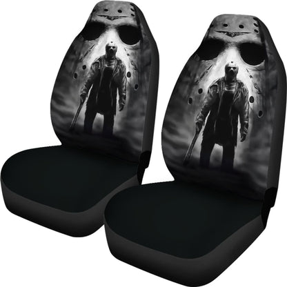 Jason Voorhees Art Friday The 13th Car Seat Covers Movie Fan Gift Universal Fit 103530