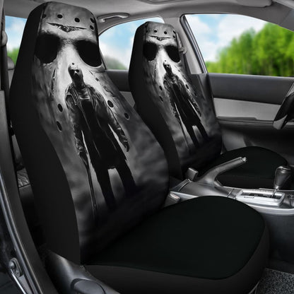 Jason Voorhees Art Friday The 13th Car Seat Covers Movie Fan Gift Universal Fit 103530