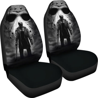 Jason Voorhees Art Friday The 13th Car Seat Covers Movie Fan Gift Universal Fit 103530
