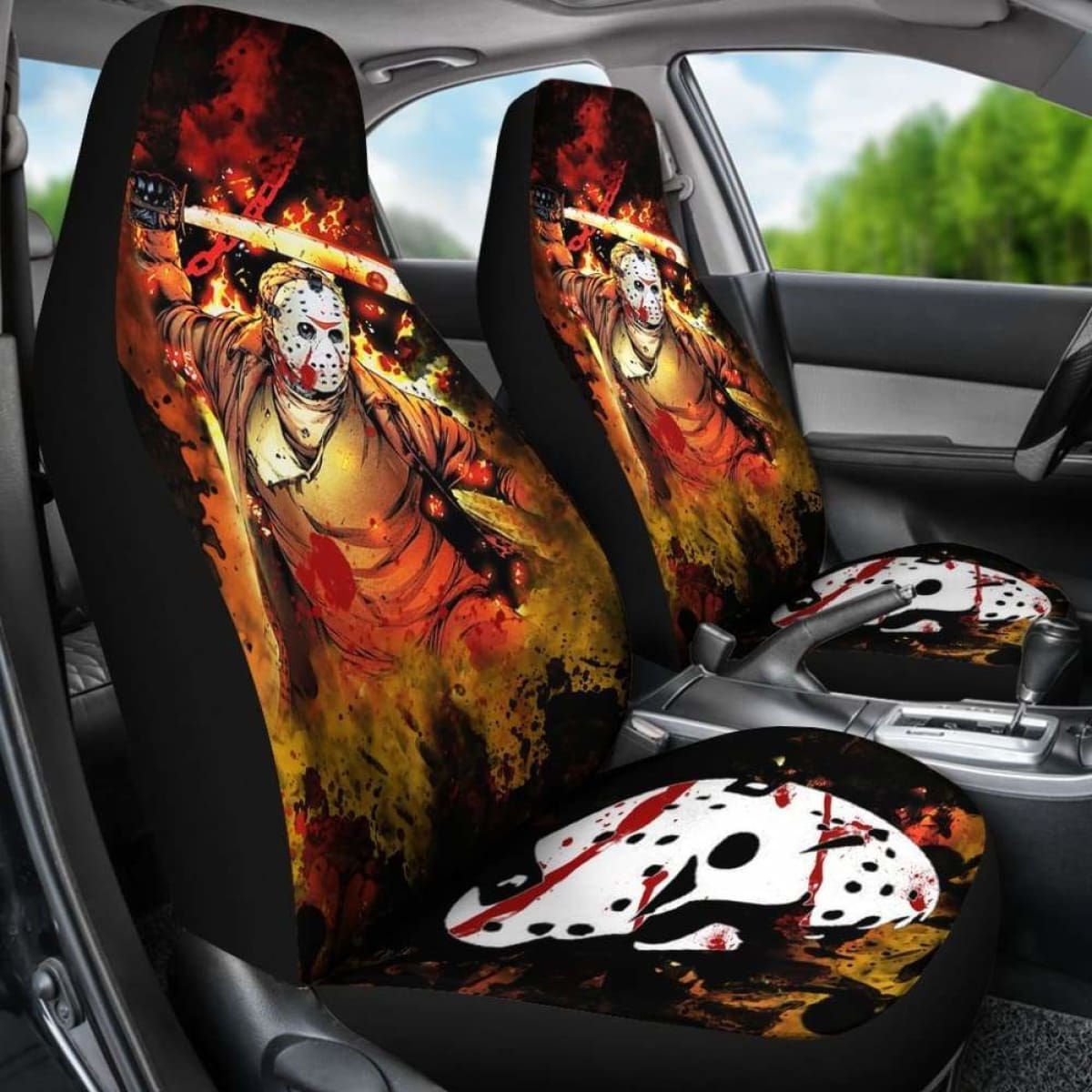 Jason Voorhees Car Seat Cover 06 Universal Fit 053012