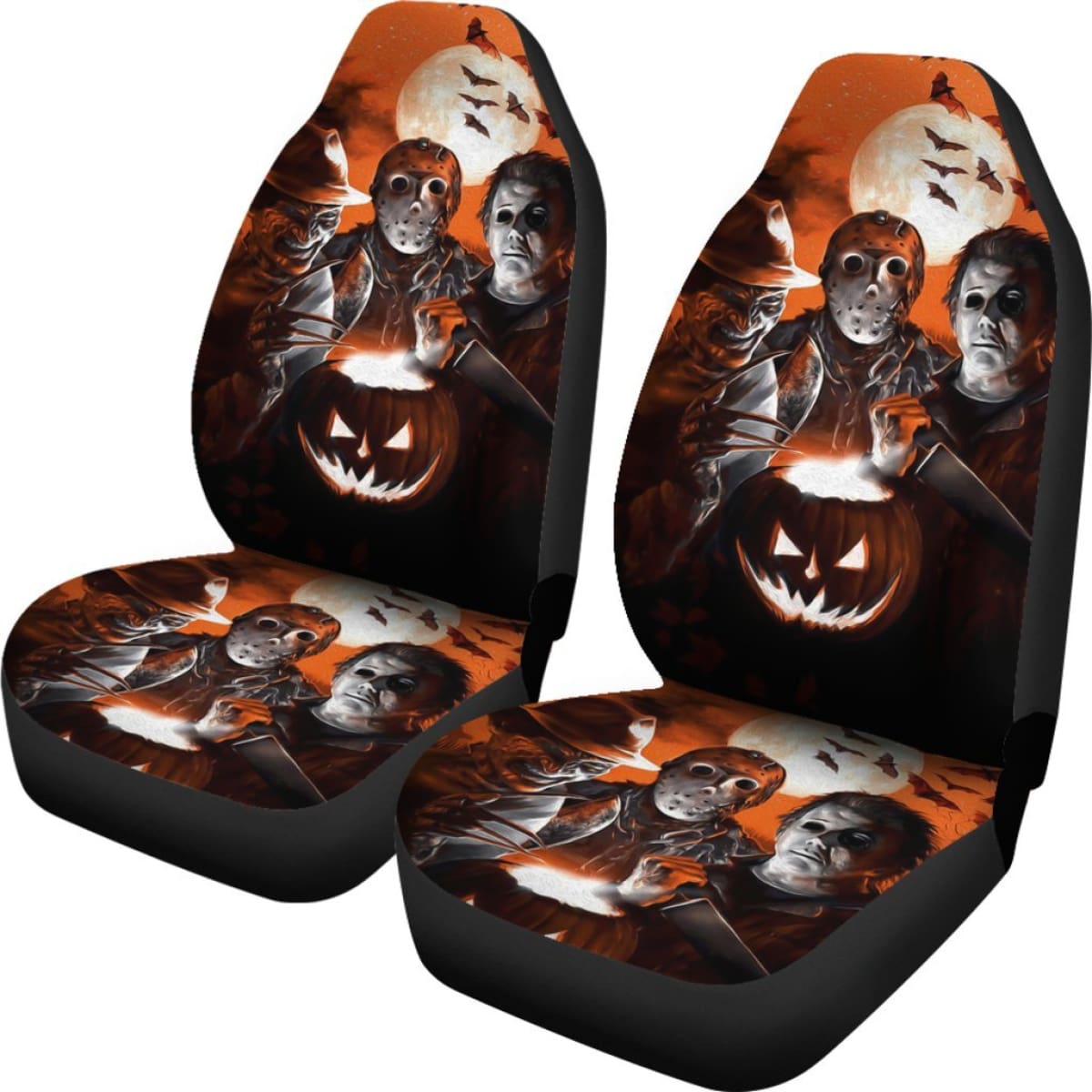 Jason Voorhees Freddy Krueger Michael Myers Horror Car Seat Covers Universal Fit 103530