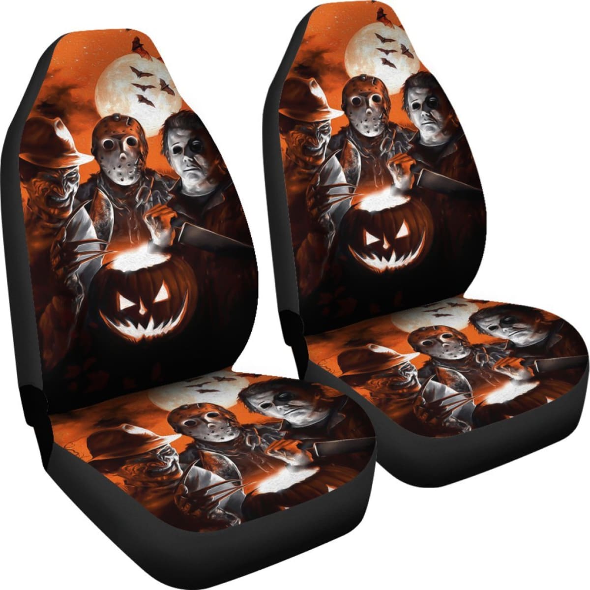 Jason Voorhees Freddy Krueger Michael Myers Horror Car Seat Covers Universal Fit 103530