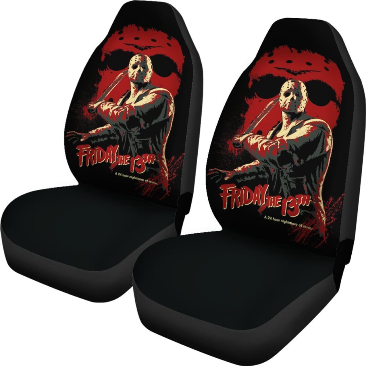 Jason Voorhees Friday The 13th Car Seat Covers Movie Fan Gift Universal Fit 103530