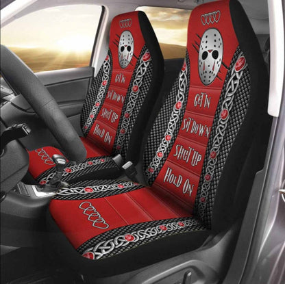 Jason Voorhees Get In Sit Down Shut Up Hold On Car Seat Cover